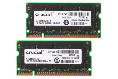 Crucial 2gb 1gb ddr - ddr, pc2700